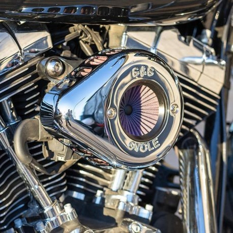 SSC Air Stinger Kits - S&S Cycle 01-17 BT Stealth Air Stinger Kit w/ Chrome Teardrop