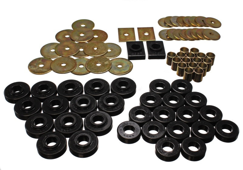 ES Body Mounts - Black - Energy Suspension GM Body Mount Set - Black