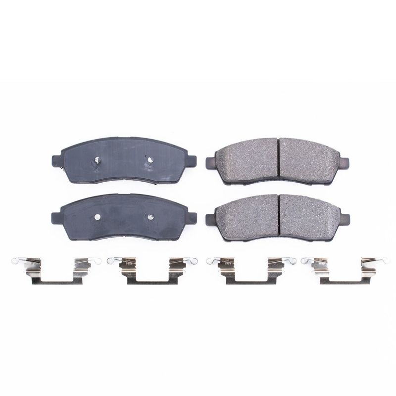 PSB Z17 Evolution Brake Pads - Power Stop 00-05 Ford Excursion Rear Z17 Evolution Ceramic Brake Pads w/Hardware