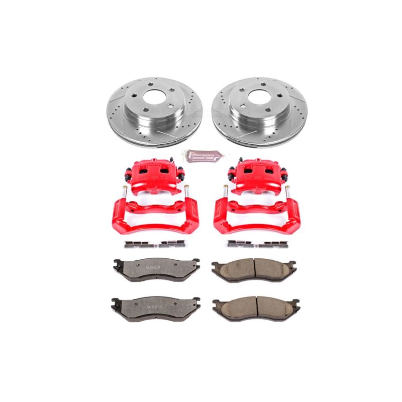 PSB Z36 Truck & Tow Kit - Power Stop 2002 Dodge Ram 1500 Front Z36 Truck & Tow Kit w/Cals