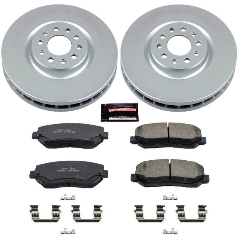 PSB Z17 Evolution Coated Kit - Power Stop 15-17 Chrysler 200 Front Z17 Evolution Geomet Coated Brake Kit