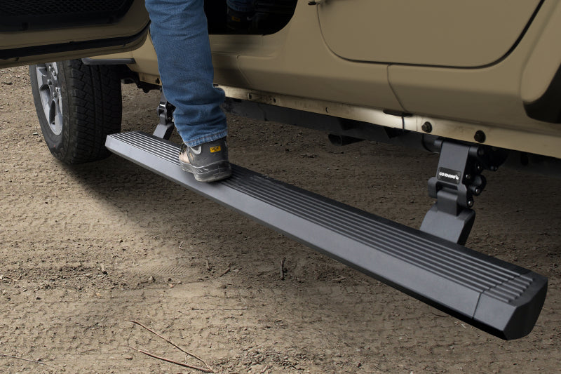 GOR RealTruck VoltStep Running Boards - RealTruck 18-24 Jeep Wrangler 4dr VoltStep Electric Running Board Kit (Drilling Req.) - Tex. Blk
