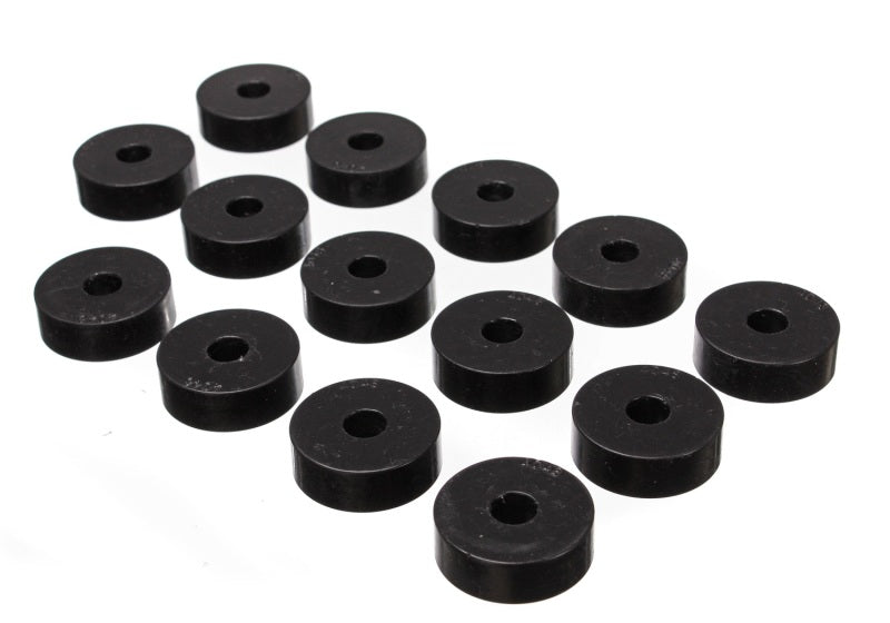 ES Body Mounts - Black - Energy Suspension 55-73 Jeep CJ5/CJ7/CJ8 Scrambler Black Body (Cab) Mount Set