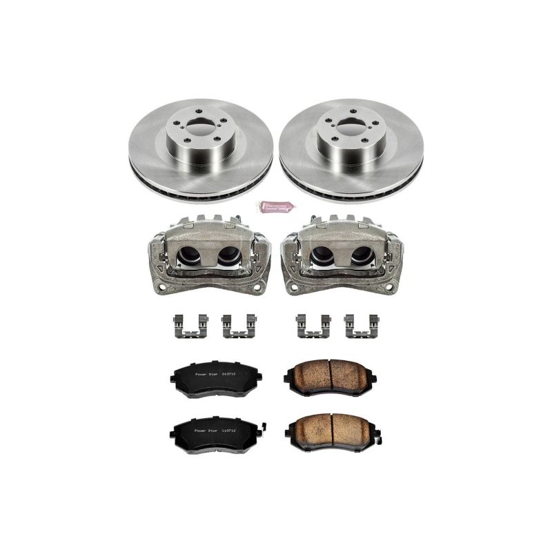 PSB Autospecialty Kit w/Cals - Power Stop 05-06 Saab 9-2X Front Autospecialty Brake Kit w/Calipers