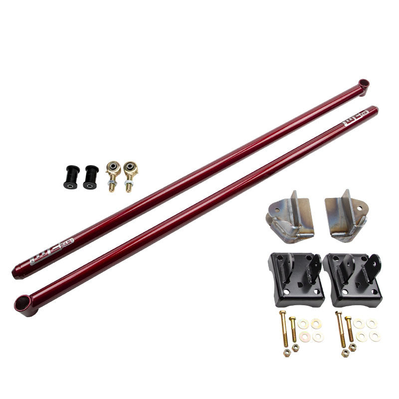 WCF Traction Bar - Wehrli 2011-2022 Ford Power Stroke SCLB & CCLB 68in Traction Bar KIT WCFab Red