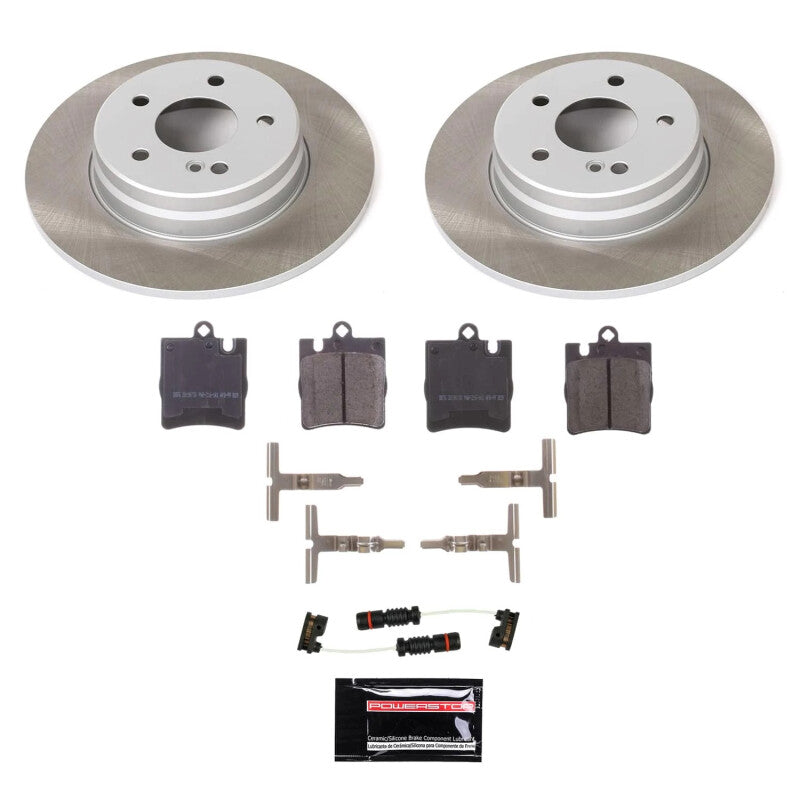 PSB Semi-Coated Rotor Kits - Power Stop 01-02 Mercedes-Benz E430 Rear Semi-Coated Rotor Kit