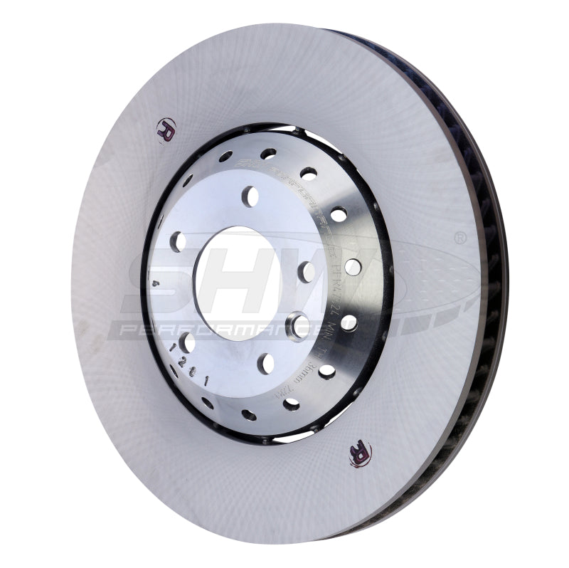 SHW Smooth Lightweight Rotors - SHW 15-18 Porsche Cayenne GTS w/19in Wheel w/o Ceramics Right Frt Smooth LW Brake Rotor(95835140450)