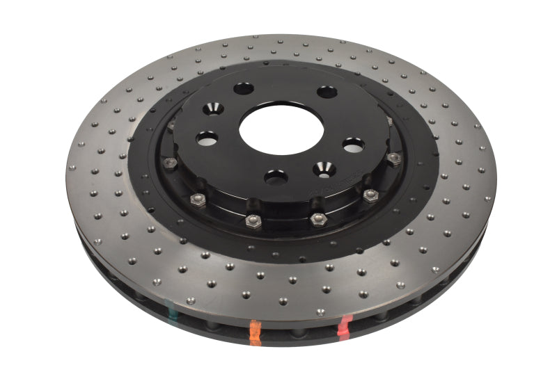 DBA 5000 Slot&Drill Rotors - DBA 2020+ Chevrolet Corvette C8 Z51 Front 2-Piece Cross Drilled 5000 Series Rotor