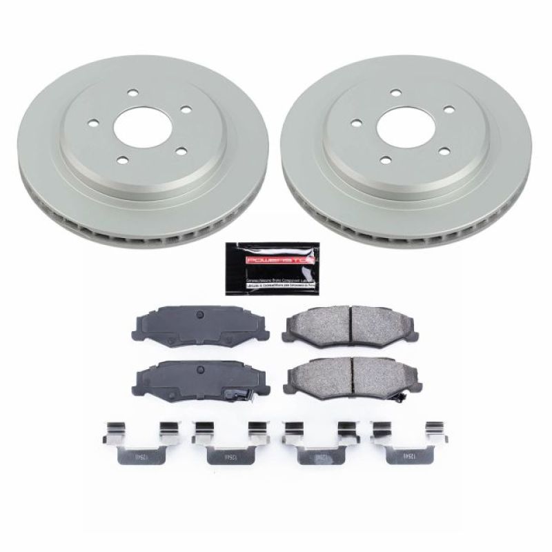 PSB Z17 Evolution Coated Kit - Power Stop 04-09 Cadillac XLR Rear Z17 Evolution Geomet Coated Brake Kit