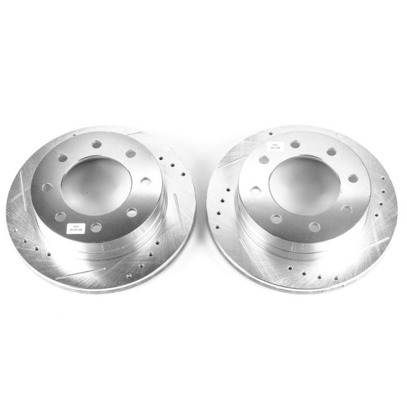 PSB Evolution Drill/Slot Rotor - Power Stop 2003 Chevrolet Silverado 1500 HD Rear Evolution Drilled & Slotted Rotors - Pair