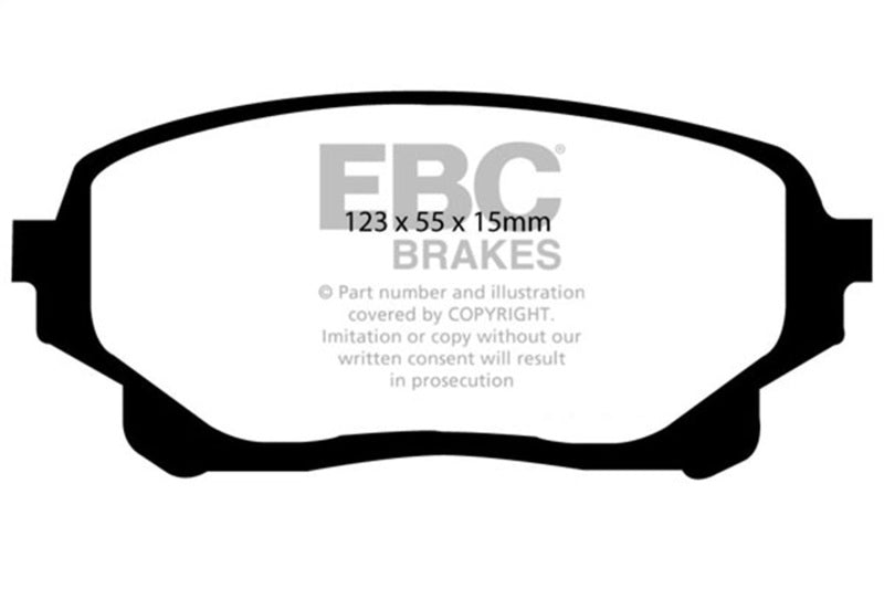 EBC Greenstuff Brake Pad Sets - EBC 05-06 Suzuki XL-7 2.7 Greenstuff Front Brake Pads