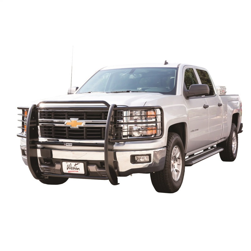 WES Sportsman Grille Guards - Westin 2014-2015 Chevrolet Silverado 1500 Sportsman Grille Guard - Black