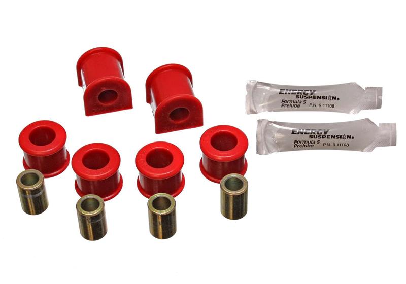ES Sway Bar Bushings - Red - Energy Suspension 90-97 Mazda Miata Red 12.5mm Rear Sway Bar Bushings (includes Sway Bar End Link Bu