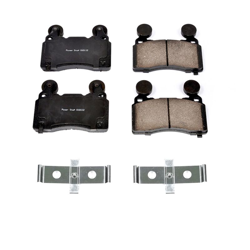 PSB Z17 Evolution Brake Pads - Power Stop 16-18 Cadillac CT6 Front Z17 Evolution Ceramic Brake Pads w/Hardware