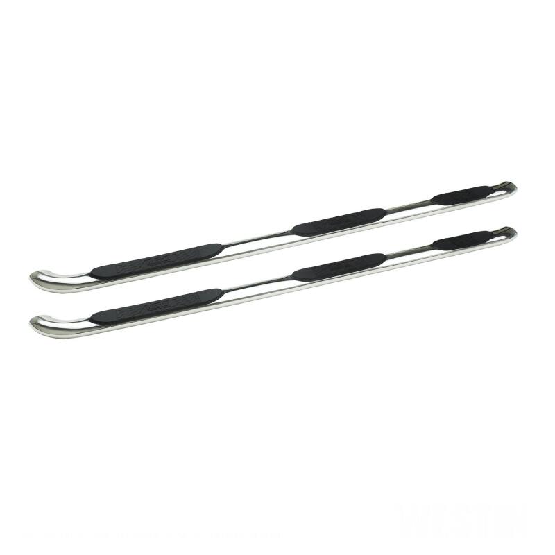 WES Nerf Bars - Platinum 4 - Westin 2015-2018 Ford F-150 SuperCab (6.5ft Bed) Platinum 4 Oval WTW Nerf Step Bars - SS