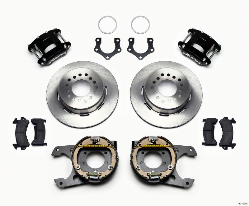 WIL D154 Brake Kit - Wilwood D154 P/S Park Brake Kit Mopar/Dana 2.50in Off w/Snap Ring Bearing