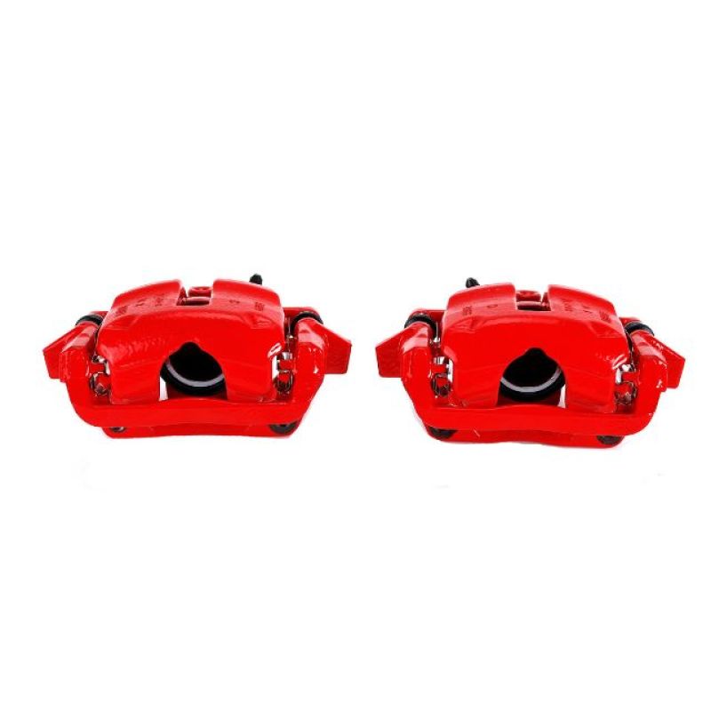 PSB Red Calipers - Power Stop 07-16 Mini Cooper Front Red Calipers w/Brackets - Pair