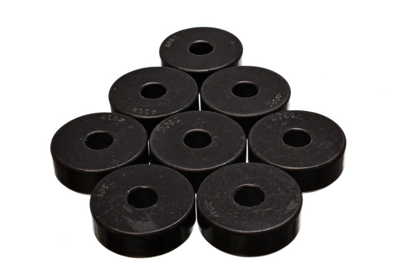 ES Poly Pads - Black - Energy Suspension Pad - Firm - 1-15/16in OD x 9/16in ID x 21/32in H - Black
