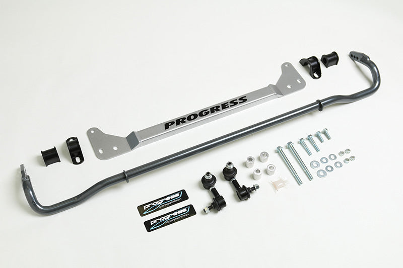 PRG Rear Sway Bars - Progress Tech 96-00 Honda Civic Rear Sway Bar (22mm - Adjustable) Incl Bar Brace and Adj End Links