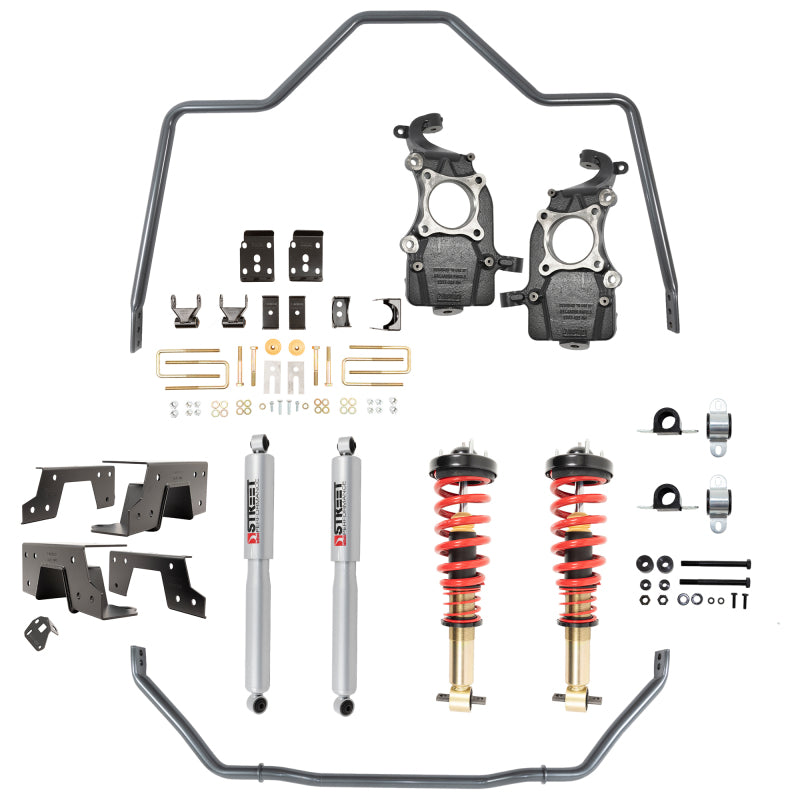 BT Perf Handling Kit - Belltech 21+ Ford F-150 2WD Performance Handling Kit (3-5.5in Front/6.5in Rear Drop )