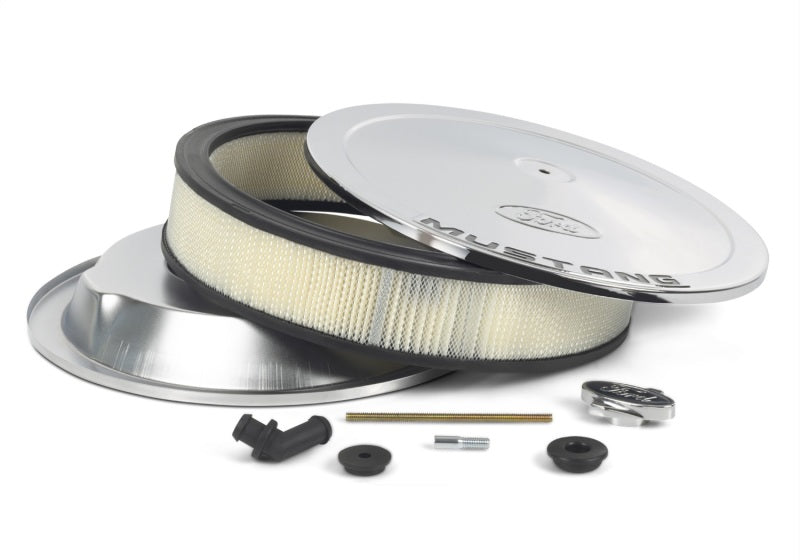 FR Air Cleaners - Ford Racing Air Cleaner Kit - Chrome w/Mustang Emblem