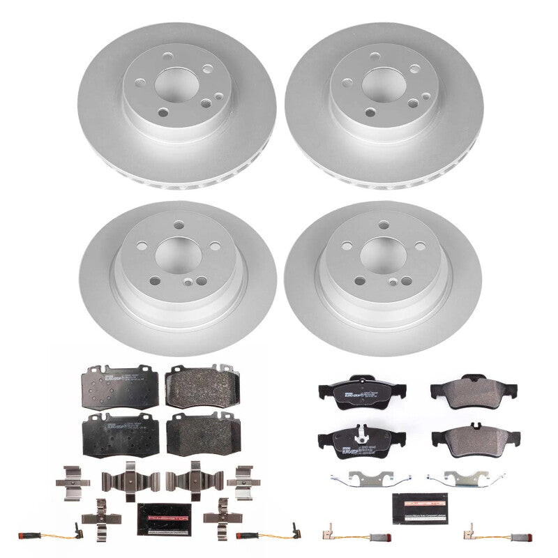 PSB Euro-Stop Kit - Power Stop 2006 Mercedes-Benz E350 Front and Rear Eurostop Brake Kit
