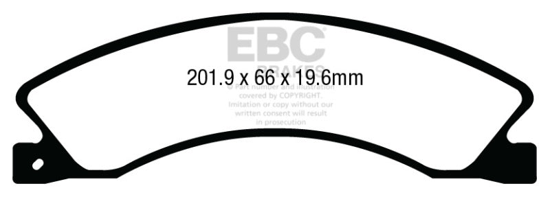 EBC Extra Duty Brake Pad Sets - EBC 12+ Nissan NV 1500 Extra Duty Rear Brake Pads