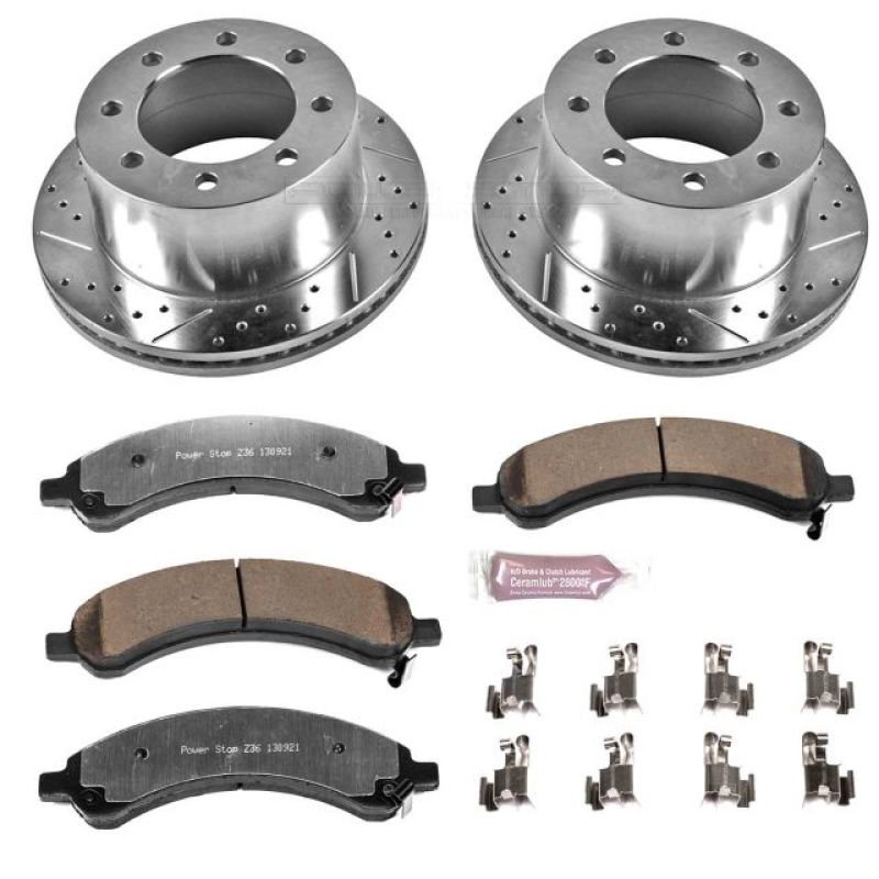 PSB Z36 Truck & Tow Kit - Power Stop 03-08 Chevrolet Express 3500 Rear Z36 Truck & Tow Brake Kit