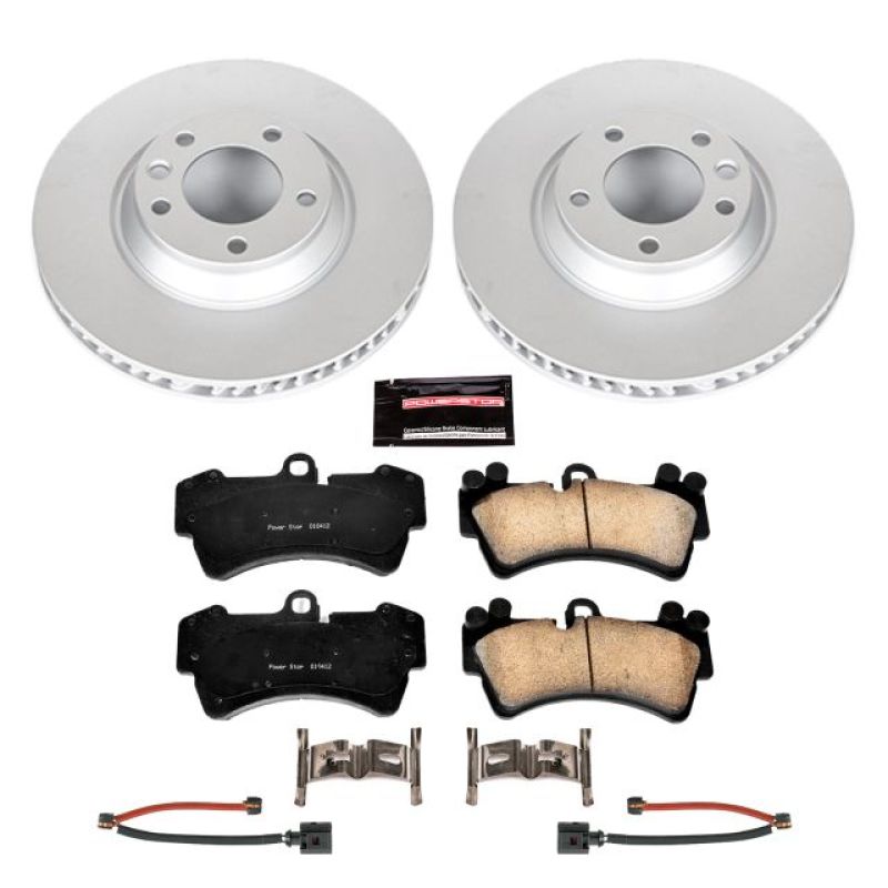 PSB Z23 Evolution Coated Kit - Power Stop 07-15 Audi Q7 Front Z23 Evolution Sport Coated Brake Kit