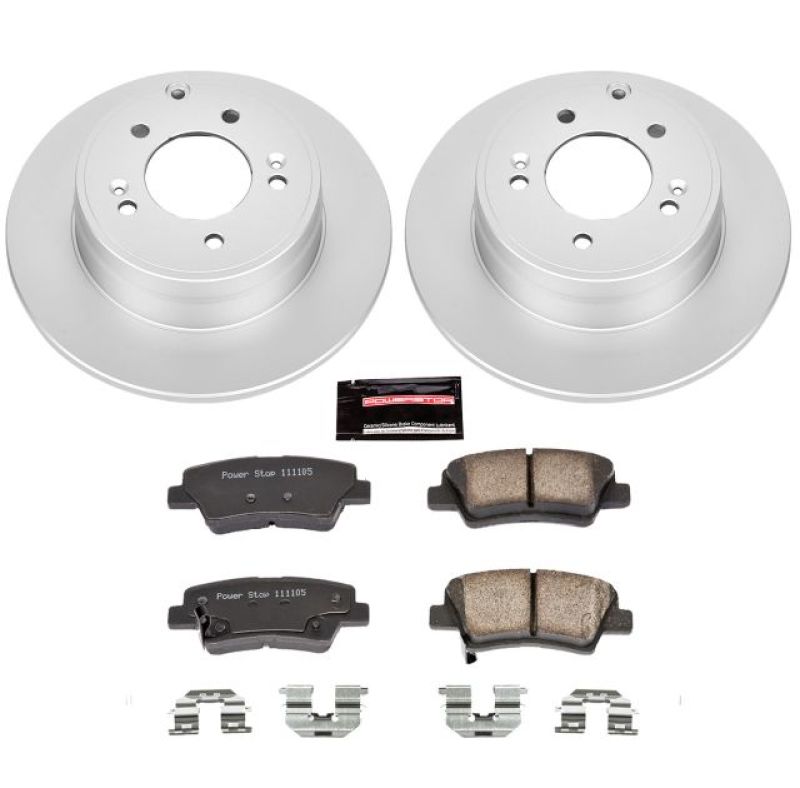 PSB Z17 Evolution Coated Kit - Power Stop 12-17 Hyundai Azera Rear Z17 Evolution Geomet Coated Brake Kit