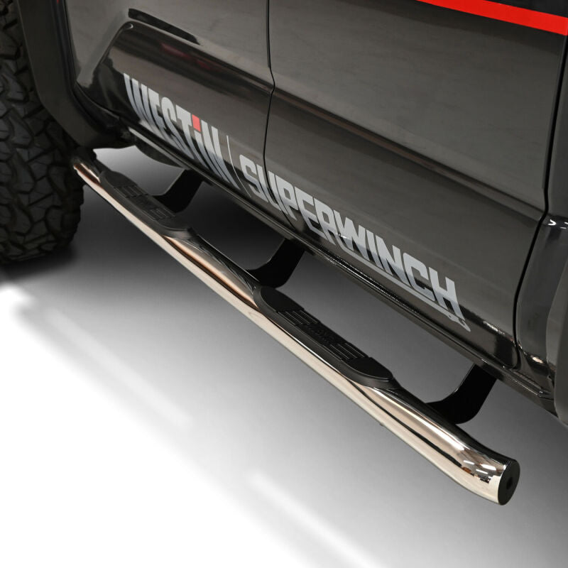 WES Nerf Bars - E-Series 3 - Westin 2024 Tacoma Double Cab E-Series 3 Nerf Step Bars - Stainless Steel
