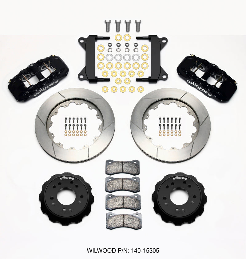 WIL Aero Brake Kit - Wilwood AERO6 Front Hat Kit 14.00 63-87 C10 w/ Wilwood Pro Spindles