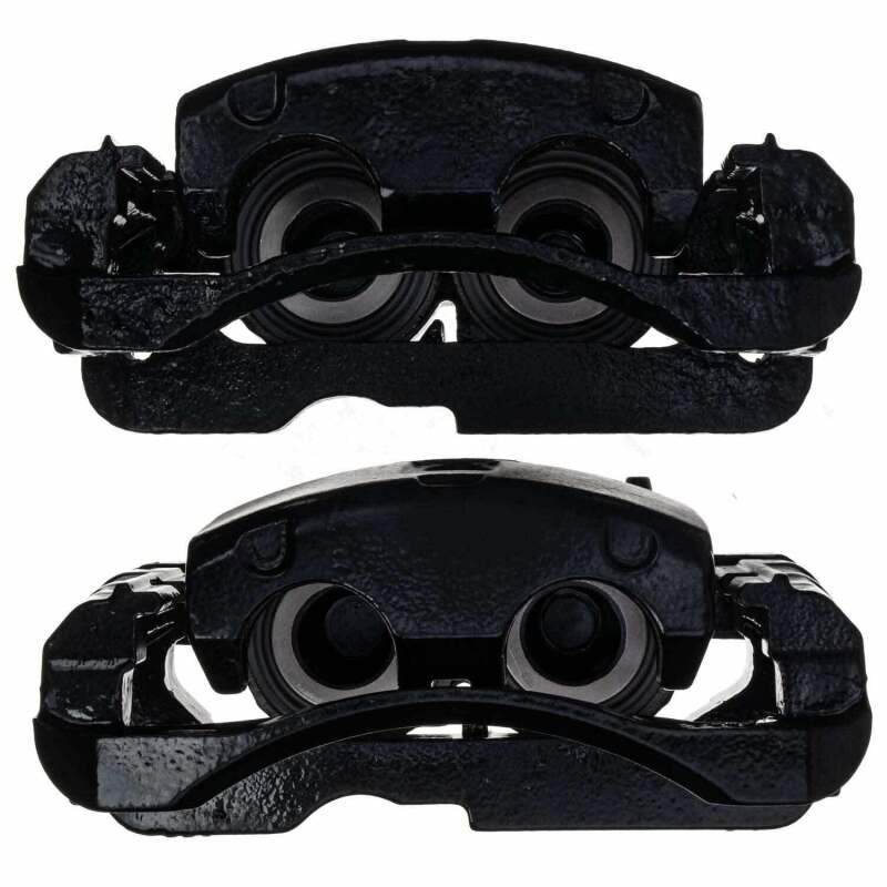 PSB Black Calipers - Power Stop 02-06 Cadillac Escalade Front/Rear Black Caliper - Pair w/Bracket