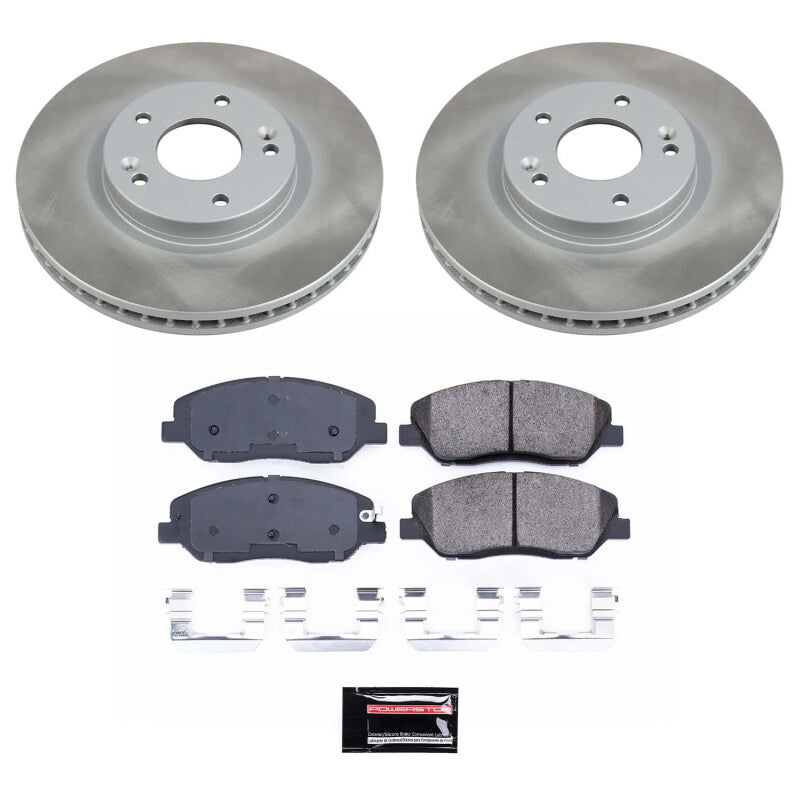 PSB Semi-Coated Rotor Kits - Power Stop 07-09 Hyundai Santa Fe Front Semi-Coated Rotor Kit