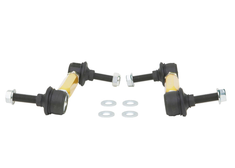 WL Sway Bar Links - Whiteline Universal Swaybar Link Kit-Heavy Duty Adj Steel Ball w/ 10mm Ball Stud