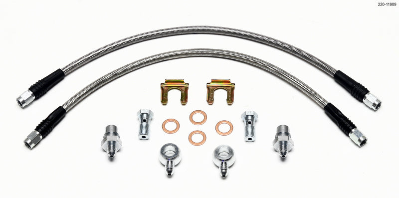 WIL Flexline Brake Hose - Wilwood Flexline Kit Rear Fiesta
