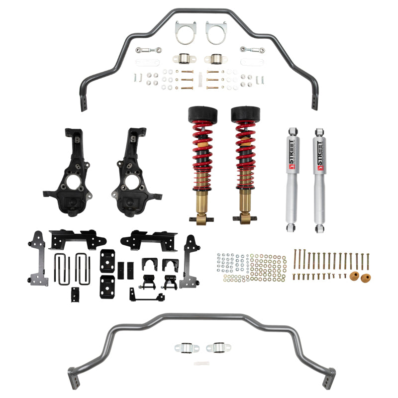 BT Lowering Kit w Shocks - Belltech LOWERING KIT 2019+ GM Silverado / Sierra 1500 2WD All Cabs - 2-5in Fr / 6in R
