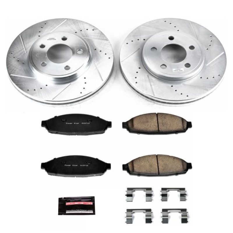 PSB Z23 Evolution Kit - Power Stop 03-11 Ford Crown Victoria Front Z23 Evolution Sport Brake Kit