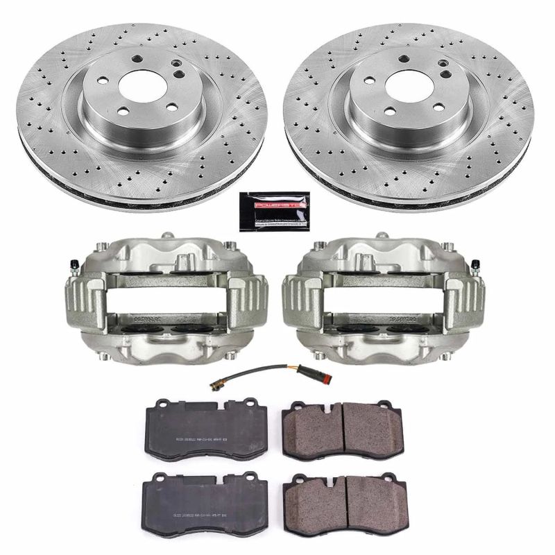 PSB Autospecialty Caliper - Power Stop 09-12 Mercedes-Benz SL550 Front Autospecialty Kit w/Cals