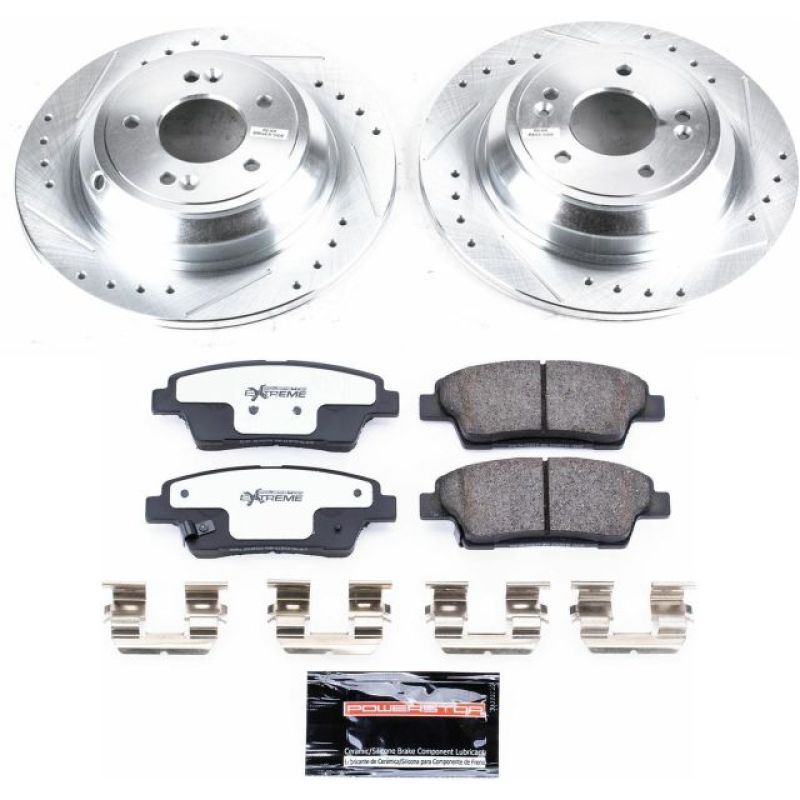 PSB Z26 Street Warrior Kit - Power Stop 17-18 Genesis G80 Rear Z26 Street Warrior Brake Kit
