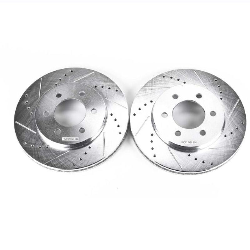 PSB Evolution Drill/Slot Rotor - Power Stop 02-06 Ford Expedition Front Evolution Drilled & Slotted Rotors - Pair