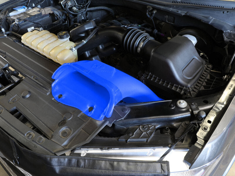 AFE Air Scoops - aFe Rapid Induction Dynamic Air Scoop 2021+ Ford F-150V6/V8 - Blue