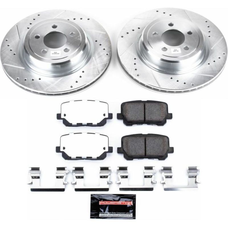 PSB Z26 Street Warrior Kit - Power Stop 14-19 Dodge Charger Rear Z26 Street Warrior Brake Kit