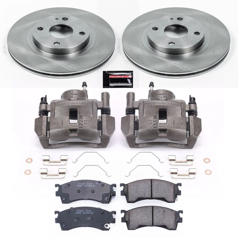 PSB Autospecialty Kit w/Cals - Power Stop 99-00 Mazda Protege Front Autospecialty Brake Kit w/Calipers