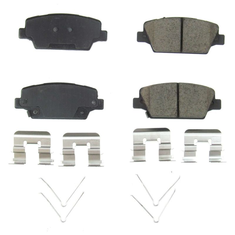 PSB Z17 Evolution Brake Pads - Power Stop 17-18 Kia Cadenza Rear Z17 Evolution Ceramic Brake Pads w/Hardware