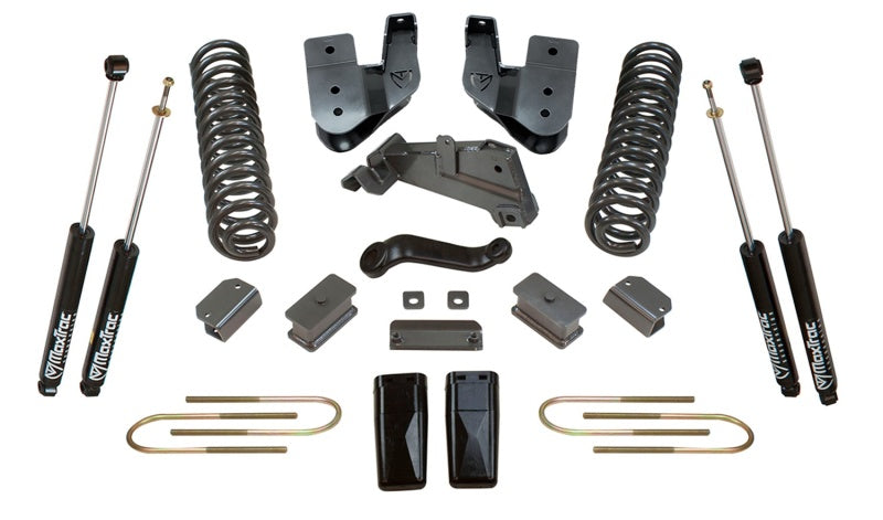 MXT Track Bar Bracket - MaxTrac 13-18 RAM 3500 4WD 4in/1in MaxPro Coil Lift Kit w/Radius Arm Brkts & MaxTrac Shocks