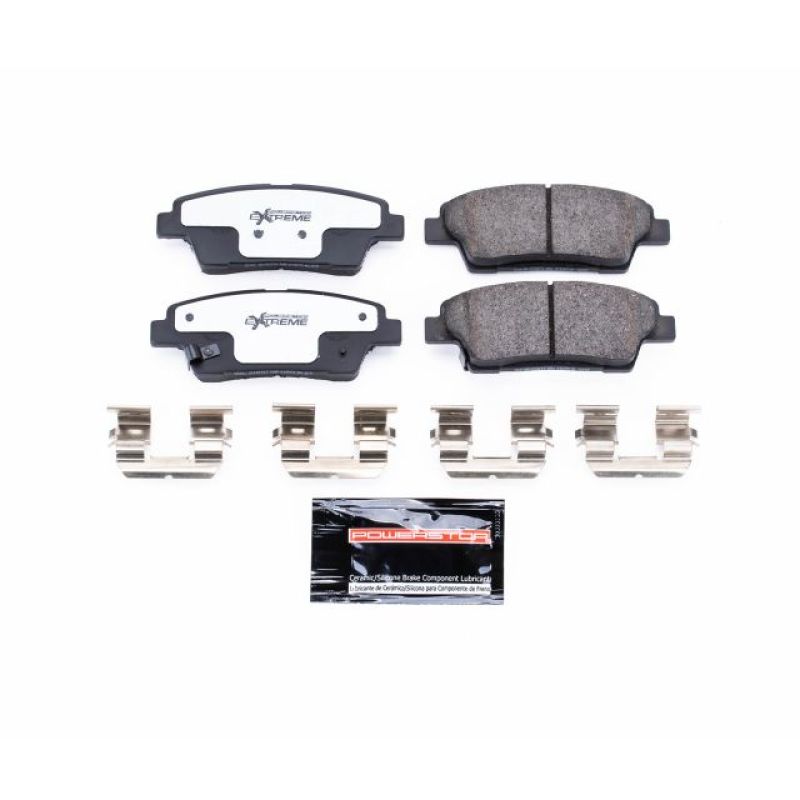 PSB Z26 Extreme Brake Pads - Power Stop 17-19 Genesis G80 Rear Z26 Extreme Street Brake Pads w/Hardware