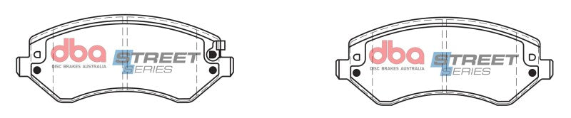 DBA Street Series Brake Pads - DBA 01-07 Chrysler Town & Country Street Series Front Brake Pads