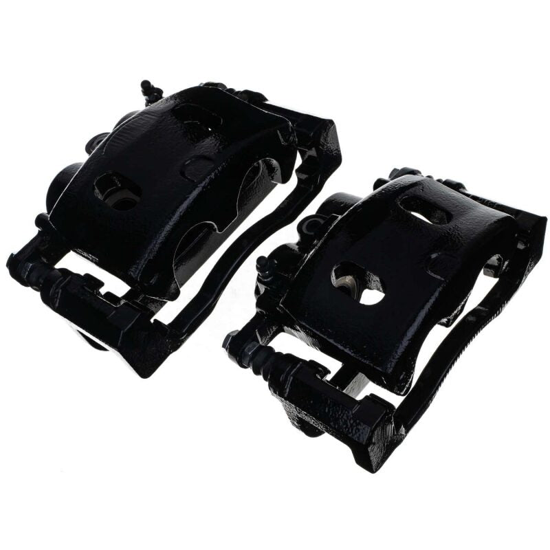 PSB Black Calipers - Power Stop 08-20 Cadillac Escalade Front Black Caliper - Pair w/Bracket