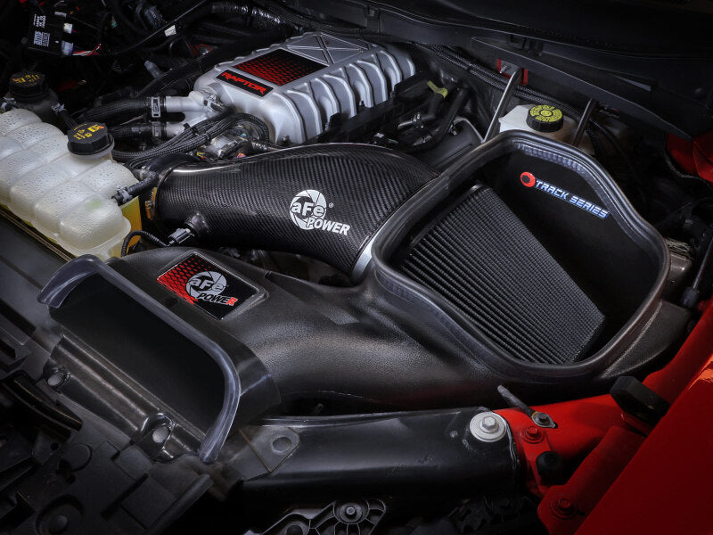 AFE Track Series Intake - aFe 23-24 Ford F150 Raptor R V8 5.2L Supercharged Track Series Air Intake w/ Black PDS Filter